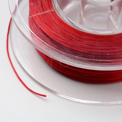 Japanese Eco-Friendly Dyed Flat Elastic Crystal String EW-F005-0.6mm-07-1
