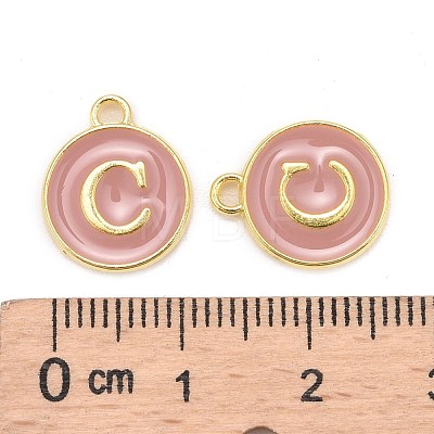 Golden Plated Alloy Enamel Charms ENAM-S118-07C-1