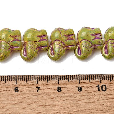 Painted Glass Beads Strands GLAA-Z021-11F-1