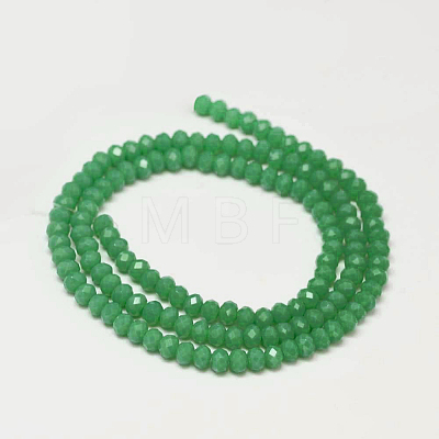 Faceted Rondelle Glass Beads Strands X-GLAA-I033-3mm-12-1