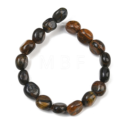 Dyed Natural Yellow Blue Tiger Eye Beads Strands GG-CBA787B-A25-1