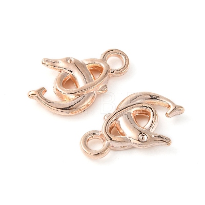 Alloy Dolphin Pendants TIBEP-20596-RG-NR-1