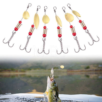 SUPERFINDINGS 90Pcs 6 Styles Iron Fishing Lures IFIN-FH0001-83B-1