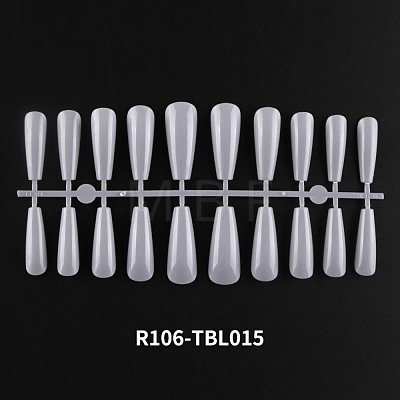 Solid Color Plastic Seamless Toe False Nail MRMJ-R106-TBL015-1