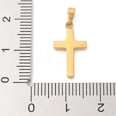 Ion Plating(IP) 304 Stainless Steel Micro Pave Cubic Zirconia Pendants STAS-Z107-08G-07-1