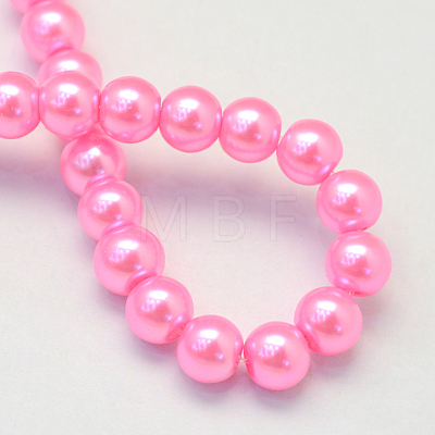 Baking Painted Glass Pearl Bead Strands HY-Q003-3mm-68-1