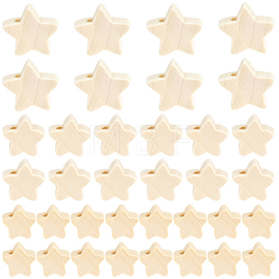 180Pcs 3 Styles Wood Beads WOOD-PA0001-64-1