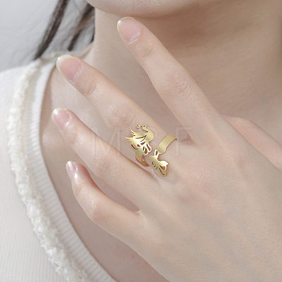 304 Stainless Steel Cuff Open Rings WG6E5AE-02-1