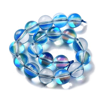 Synthetic Moonstone Beads Strands G-P528-J03-18-1