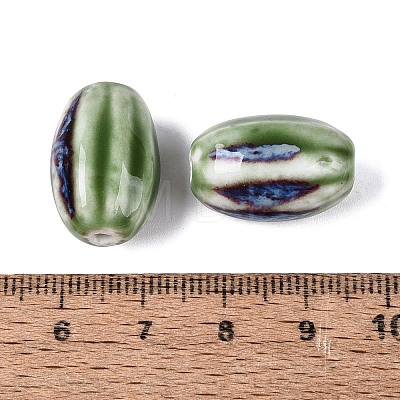 Vintage Handmade Porcelain Beads PORC-Q006-10H-1