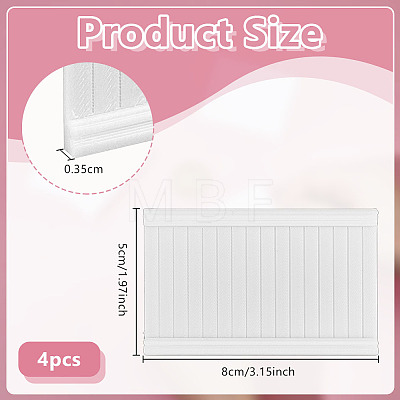 Rectangle Plastic Doll House Rail Mini Model DOLL-WH0007-21B-1