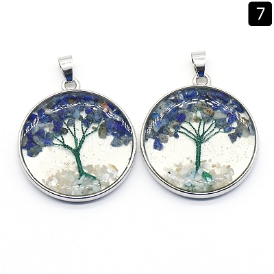Natural Lapis Lazuli Pendants PW-WGDCF81-05-1