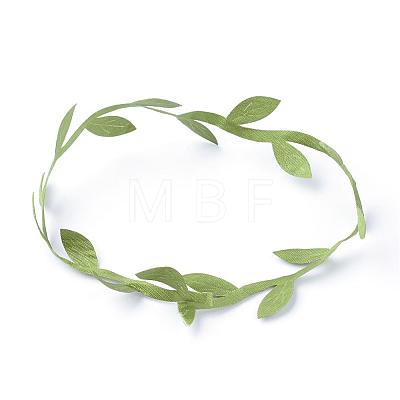 Polyester Leaf Trim Ribbon OCOR-R048-03-1