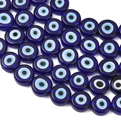 Handmade Evil Eye Lampwork Beads LAMP-C028-02E-1