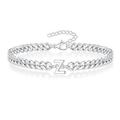 Letter 304 Stainless Steel Link Bracelets FS-WG7830E-50-1