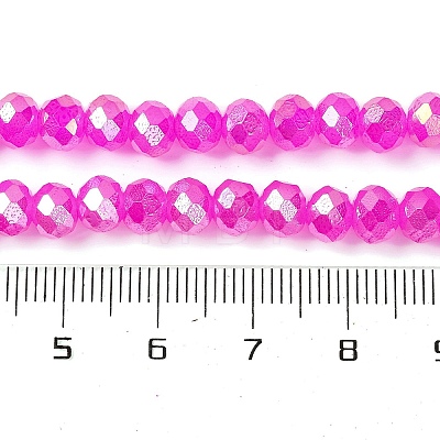 Baking Electroplate Glass Beads Strands DGLA-A039-J10mm-B24-1