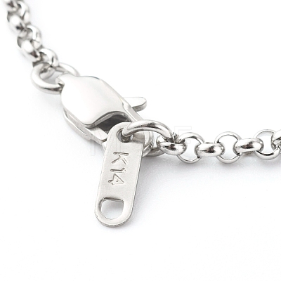 304 Stainless Steel Rolo Chain Bracelets BJEW-JB06447-01-1