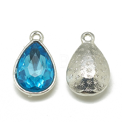 Alloy Glass Pendants PALLOY-T028-13x18mm-12-1