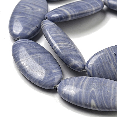 Synthetic Blue Lace Agate Beads Strands G-B071-H02-02-1