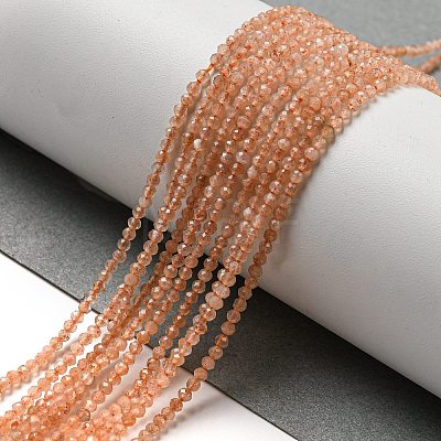 Natural Sunstone Beads Strands G-K182-2mm-13A-1