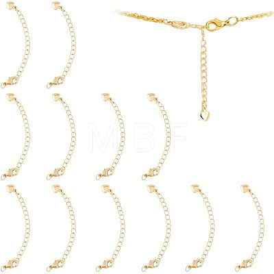 14Pcs Brass Chain Extender KK-FH0004-87-1