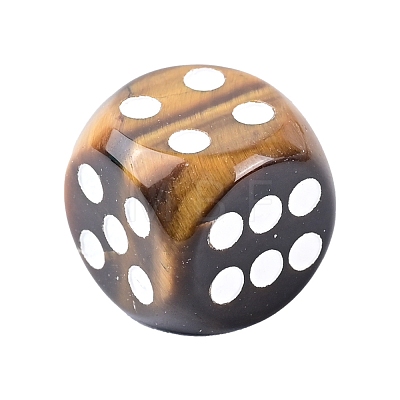 Natural Tiger Eye Carved Dice Figurines PW-WGD9A2F-09-1