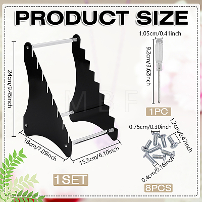 Acrylic Wall Mounted Sword Display Stands ODIS-WH0078-61A-1