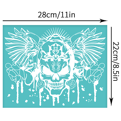 Self-Adhesive Silk Screen Printing Stencil DIY-WH0338-168-1