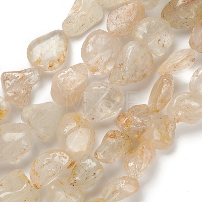 Natural White Topaz Beads Strands G-C027-01-1