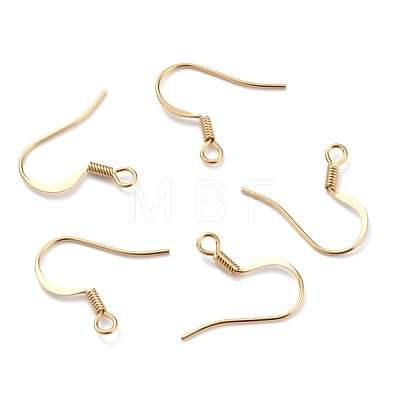 Brass Earring Hooks KK-O131-08G-1