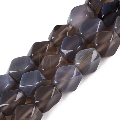 Natural Grey Agate Beads Strands GG-N361-06A-05-1