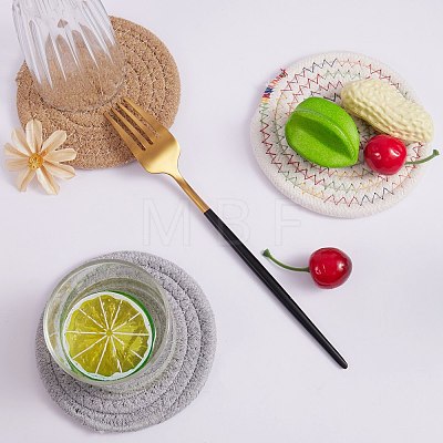 8Pcs 8 Colors Cotton Thread Weave Hot Pot Holders DIY-SZ0003-67-1