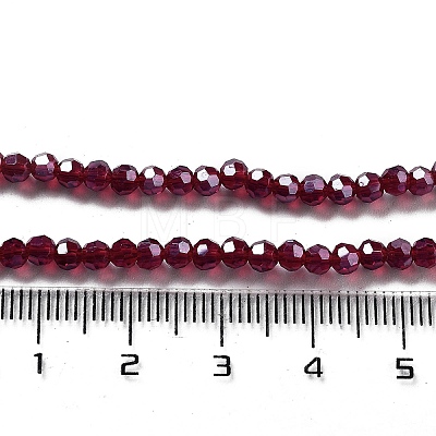 Electroplate Transparent Glass Beads Strands LS-EGLA-A035-T3mm-A02-1