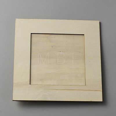 Square Wood Photo Frames DIY-WH0349-45-1