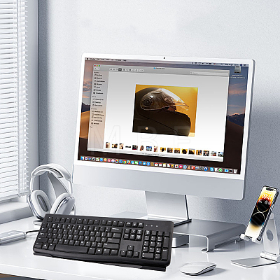 Acrylic Computer Keyboard Holder ODIS-WH20025-22B-01-1
