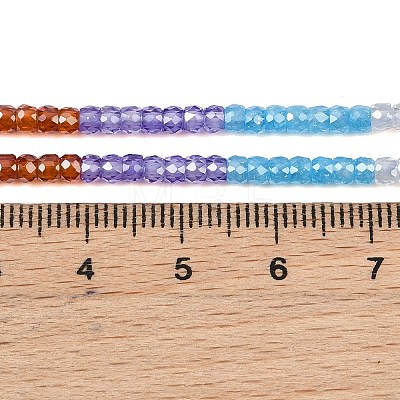 Cubic Zirconia Beads Strands ZIRC-P125-2x3mm-33-1