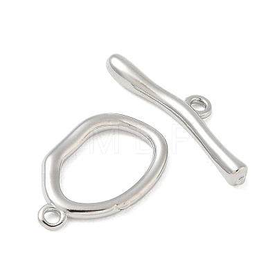 Brass Toggle Clasps KK-CBAFC6C-07F-P-1
