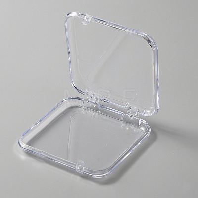 Transparent Plastic Nail Art Tool Box CON-WH0092-13B-01-1