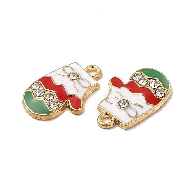 Christmas Alloy Enamel Pendants ENAM-M053-10G-1