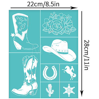 Self-Adhesive Silk Screen Printing Stencil DIY-WH0338-123-1