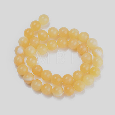 Natural Topaz Jade Beads Strands X-G-E266-11A-10mm-1