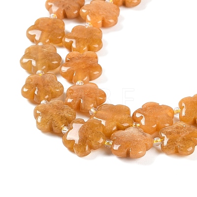 Natural Topaz Jade Beads Strands G-NH0028-01A-1