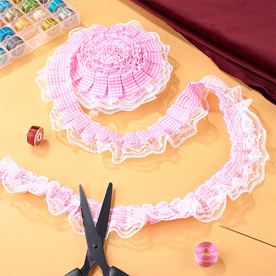 12.5 Yards Polyester Pleated Ribbon OCOR-TA0003-84C-1