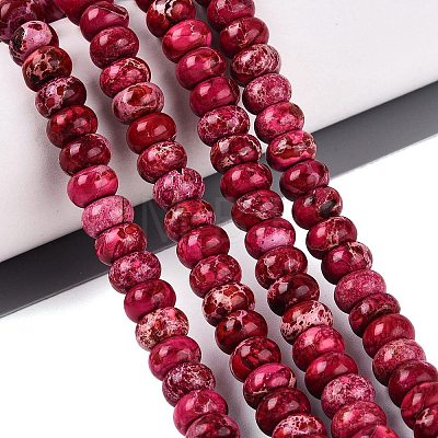 Dyed Synthetic Imperial Jasper Beads Strands G-Q606-99A-06-1