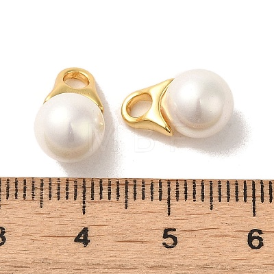 Shell Round Charms FIND-C046-01G-1