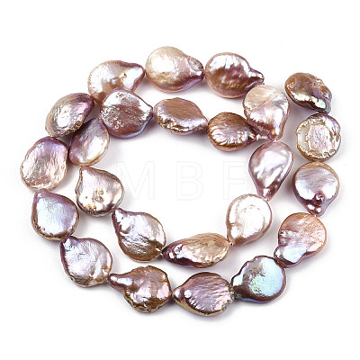 Natural Keshi Pearl Beads Strands PEAR-S012-23A-1-1