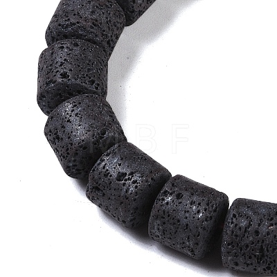 Frosted Natural Lava Rock Beads Strands G-E618-02D-1