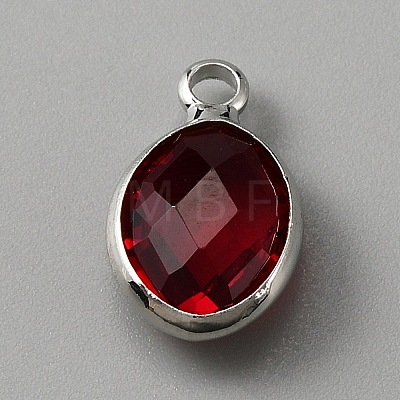 Faceted Glass Pendants KK-WH0046-59P-01-1