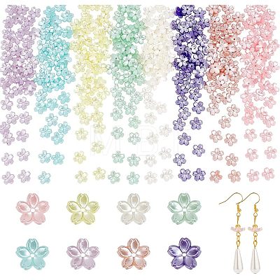  320Pcs 8 Colors Acrylic Imitation Pearl Beads OACR-NB0001-38-1