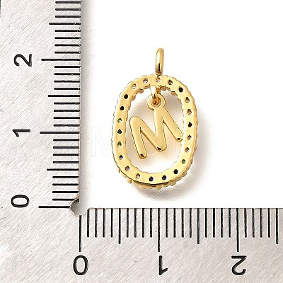 Brass Micro Pave Cubic Zirconia Pendants ZIRC-P123-01G-M02-1